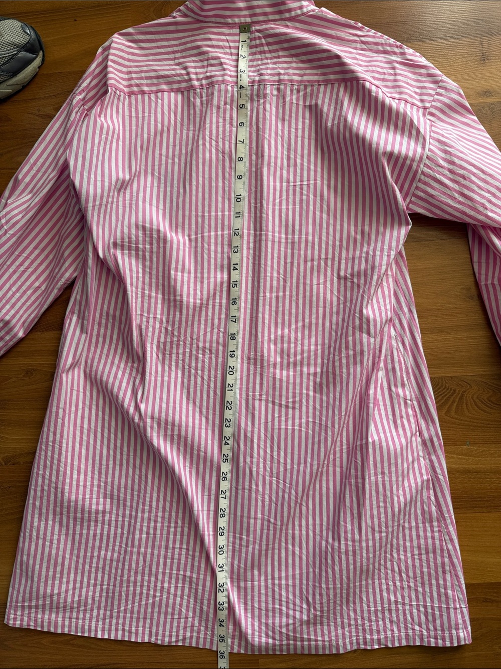 Jude Connally Pink and White Striped Long-Sleeve Tunic - Picture 6 of 6